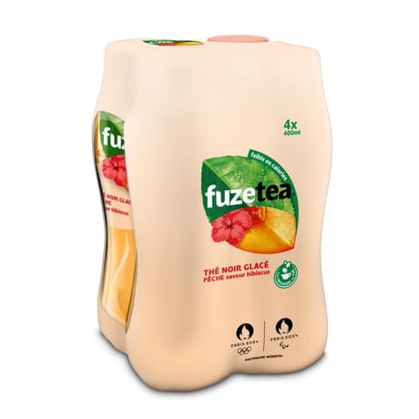 Fuze tea peche hibiscus 4x400ml