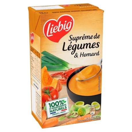 Liebig soupe supreme de legumes et homard 1L