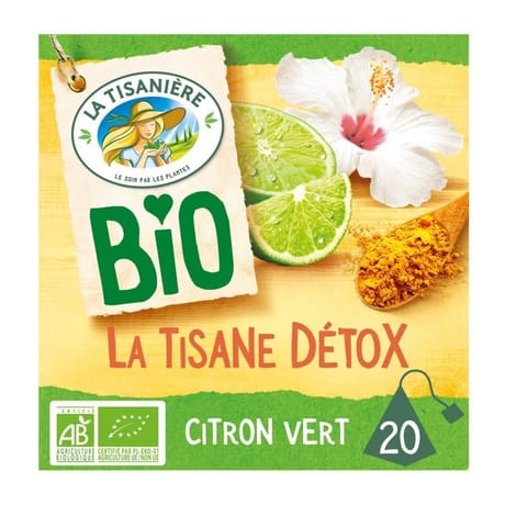 La tisaniere la tisane detox citron vert bio 20s 30g