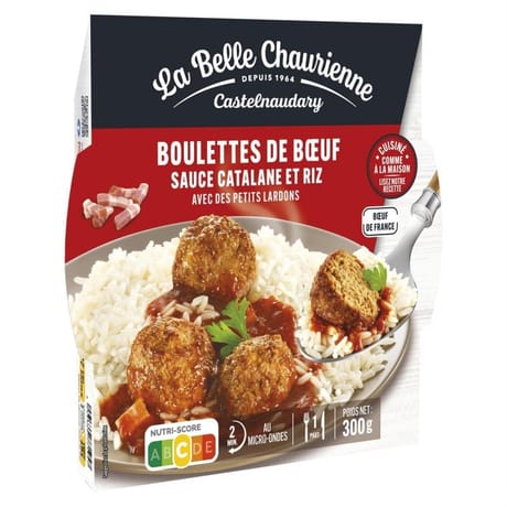 La belle chaurienne boulettes de boeuf sauce tomates riz 300g
