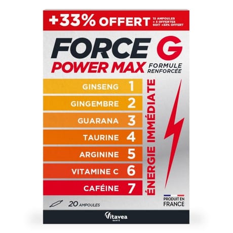 Vitavea force g power max ampoules x20