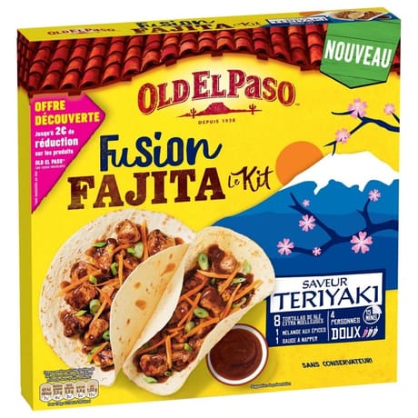 Old el paso tortilla kit fusion promo x10 -451g