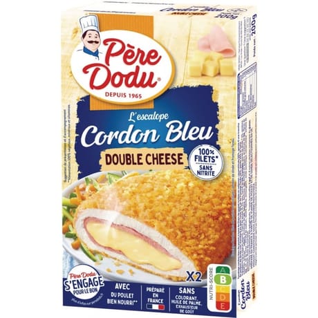 Père Dodu cordon bleu double cheese 200g