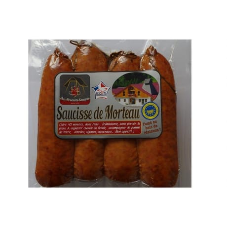 Aux Produits Saugets Saucisse de Morteau IGP x 4