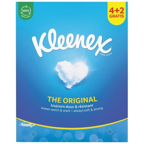 Kleenex mouchoirs boite the original lot 4+2