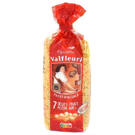 Valfleuri pâtes d'Alsace pépinettes sachet 400g