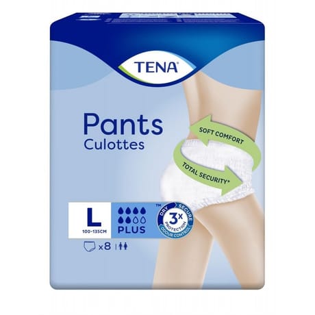 Tena pants culottes incontinence plus large x8