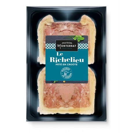 Roland Monterrat pâté en croûte Richelieu 2 tranches 190g