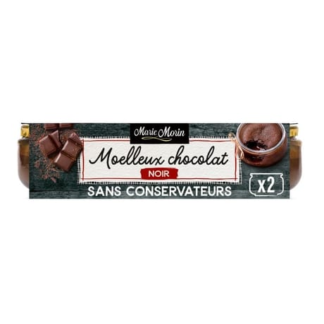 Marie Morin moelleux au chocolat noir 2x120g