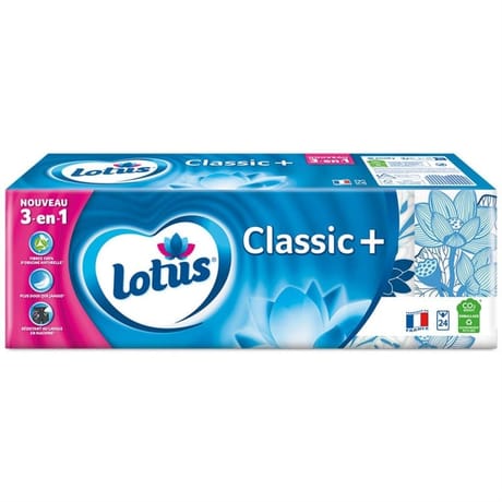 Lotus mouchoirs étuis classic + 3en1 x24