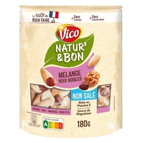Natur'&bon mélange noix nobles non salées 180g