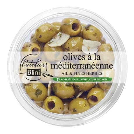 Atelier blini Olives manzanilla à la méditerranéenne 150g