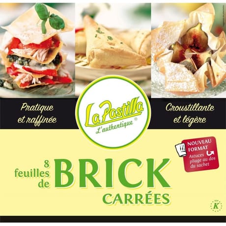 Samia feuilles de brick carrées 128g