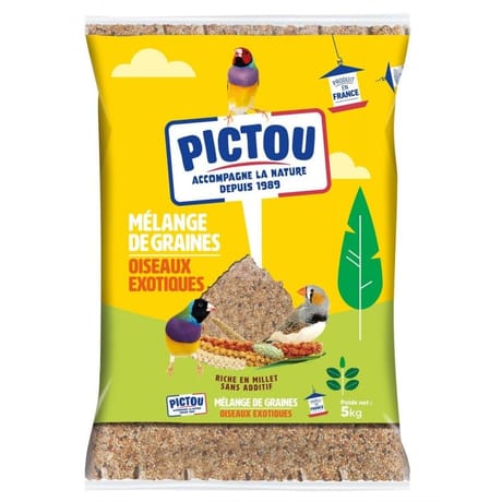 Pictou Sac mélange oiseaux exotiques 5kg