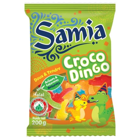 Samia bonbons crocodiles halal 200g