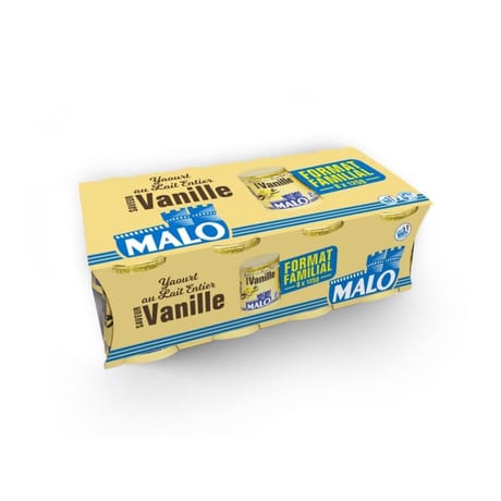 Malo yaourt pot carton vanille 8x125g