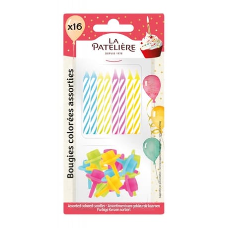 La patelière 16 bougies anniversaire + supports