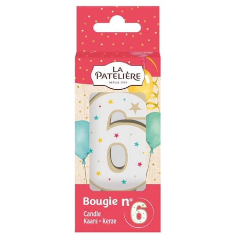 La patelière bougies 6 chiffres