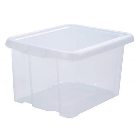 Funny box avec couvercle naturel 18l