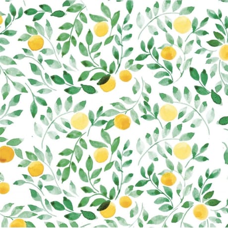 20 serviettes 33x33cm mon citronnier