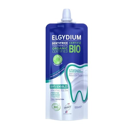 Elgydium dentifrice dents sensibles bio 100ml