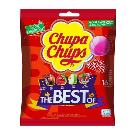 Chupa Chups sucettes the best of x16 192g