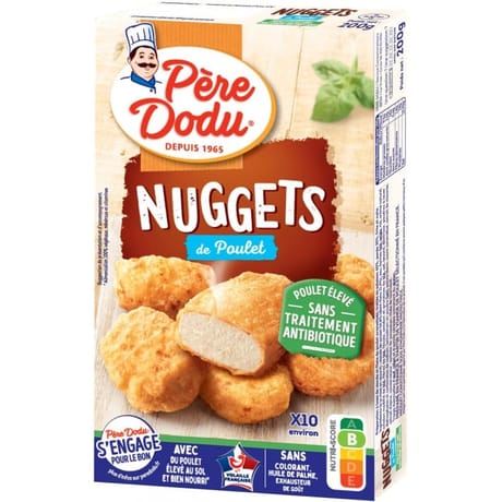 Père Dodu nuggets de poulet sans antibiotiques 200g
