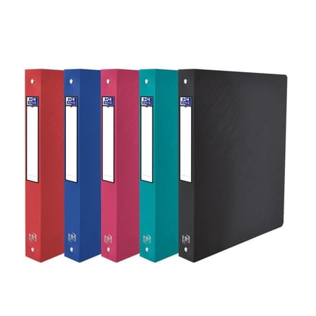 Oxford classeur pulse a4 d40 4 anneaux  rond pp assortis