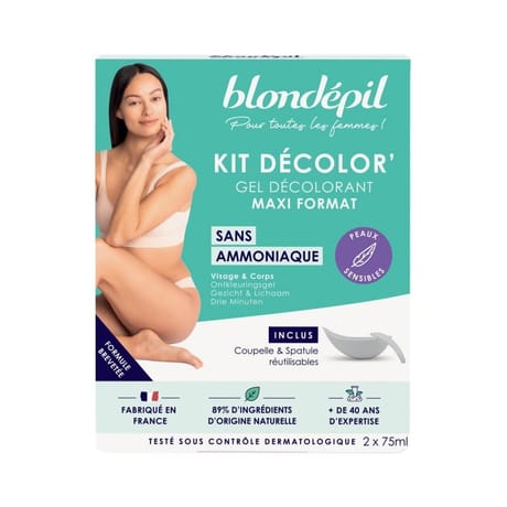 Blondepil gel decolorant sans ammoniaque visage et corps 150ml (2x75ml)