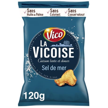 Vico chips La Vicoise sel de mer 120g