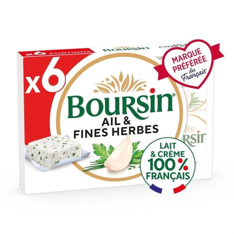 Boursin ail & fines herbes 6x16g