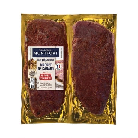 Maison Montfort magret de canard au piment d'Espelette x2