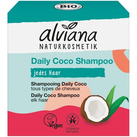 Alviana shampooing solide cheveux normaux à la noix de coco 60g bio