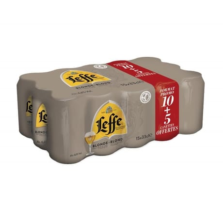 Leffe blonde boite 15x33cl 6.60%