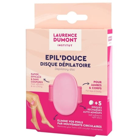 Laurence dumont epil douce épilateur à disque + 5 disques recharges