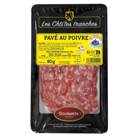 Gourmets de l'artois pavé au poivre 90g