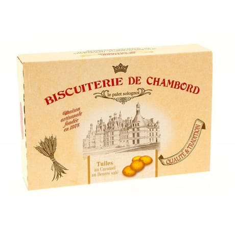 Biscuiterie de Chambord tuiles au caramel au beurre salé 300g