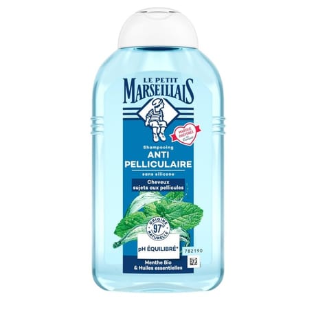 Le petit marseillais shampoing antipelliculaire infusion & menthe 250ml