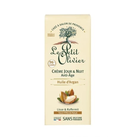 Le Petit Olivier Crème de jour et nuit anti-age huile d'argan - 50ml