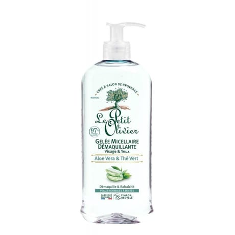 Le Petit olivier gelée micellaire démaquillante aloe vera & thé vert 400ml