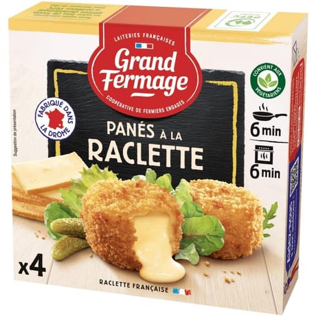 Grand Fermage 4 panés à la raclette 100g