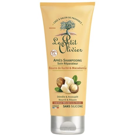 Le petit olivier après-shampooing soin réparateur beurre de karité & macadamia 200ml