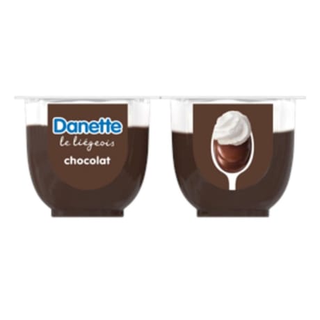 Danette le liégeois chocolat 4x100g