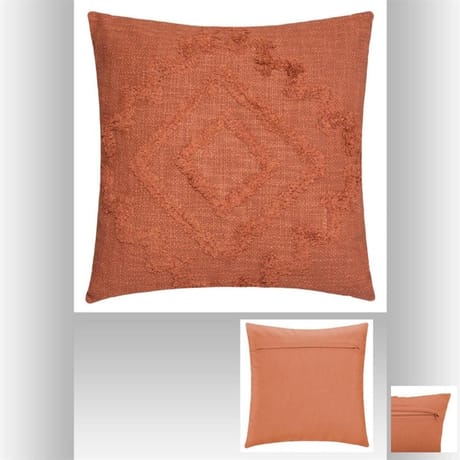 Coussin tuft inca  40x40cm terracotta