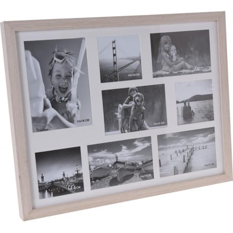 Cadre  pele mele 8 photos 47x37x3.5cm