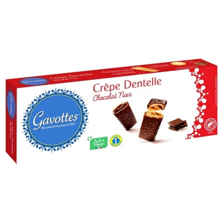 Gavottes crêpes dentelles chocolat noir 90g