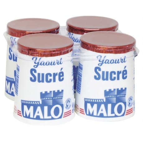 Malo yaourt nature sucré 4x125g