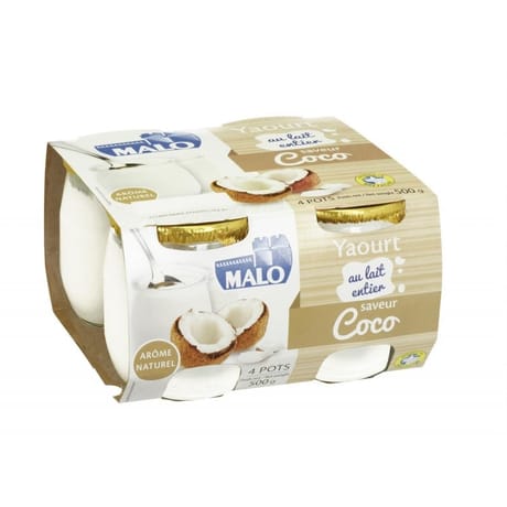 Malo yaourt saveur coco 4 x 125g