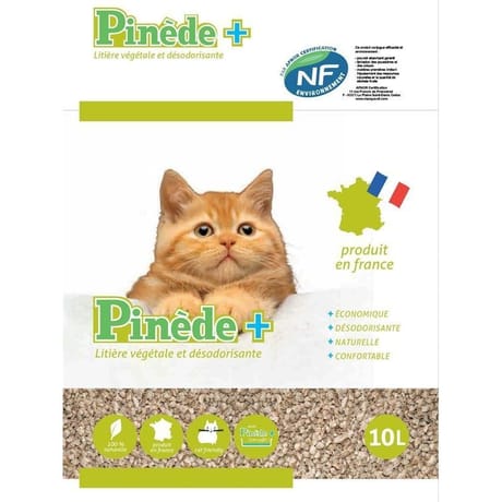 Pinède + litière végétales désodorisante concassée 10l