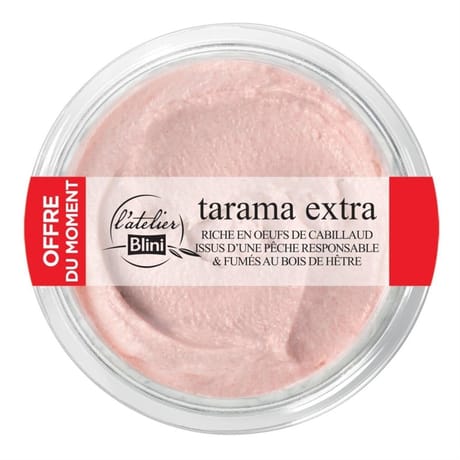 L'atelier blini tarama 180g offre du moment